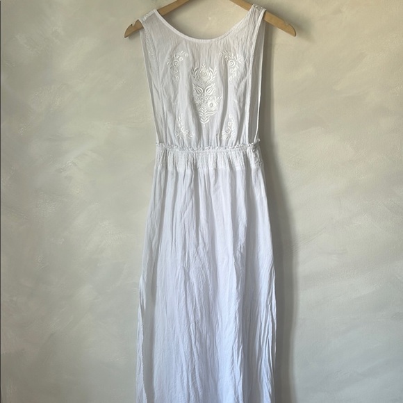 Minkpink maxi white embroidered dress coverup boho beach bridal vacation size s - Picture 1 of 10